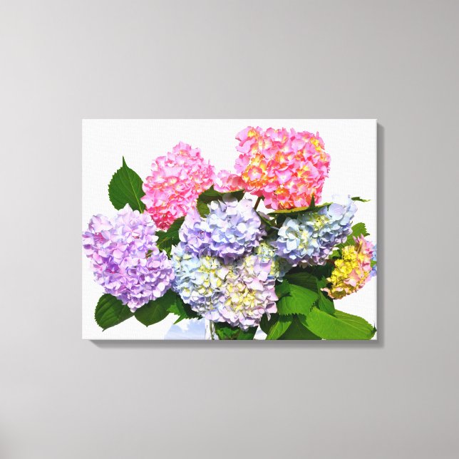 Hydrangea Bouquet Leinwanddruck (Vorderseite)