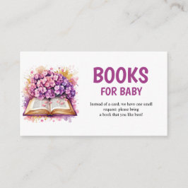 Hydrangea Buchthemenbücher für Baby Begleitkarte