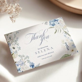 Hydrangea Carte de remerciements | Mondial de la M