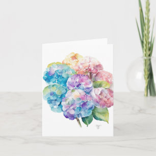 Hydrangea D Portrait En Aquarelle Et Stylo Vacance