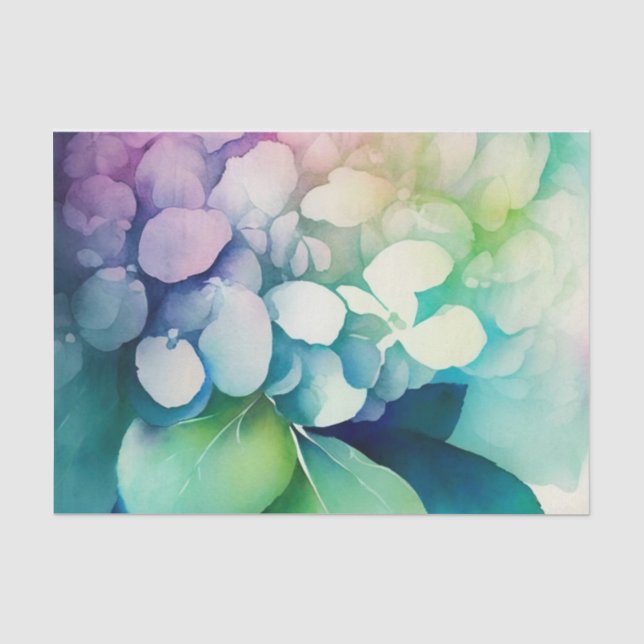 HYDRANGEA-Dekodiapapier Seidenpapier (Vorderseite)