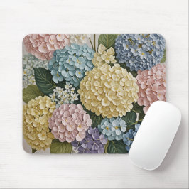 Hydrangea Dreams: Pastellblüten Mousepad