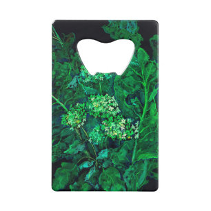 Hydrangea et Horseradish Floral Art noir et vert