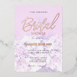 Hydrangea Floral Brautparty Folieneinladung
