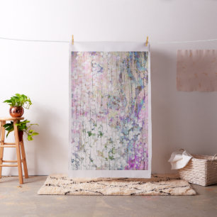 Hydrangea Floral Pink Chic Land Vintag Stoff