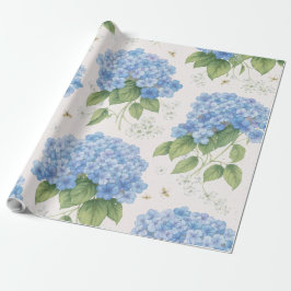 Hydrangea Floral Wrapping Paper | Elegant Garden  Geschenkpapier