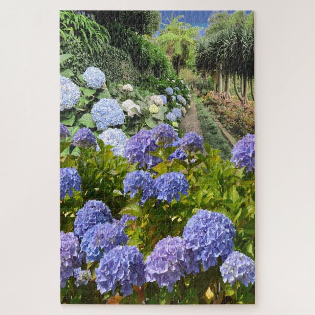 Hydrangea Flower Garden Jigsaw Puzzle (Vertikal)