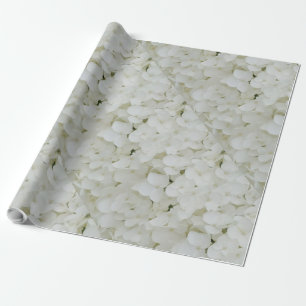 Hydrangea Flowers Floral White Elegant Blossom Geschenkpapier