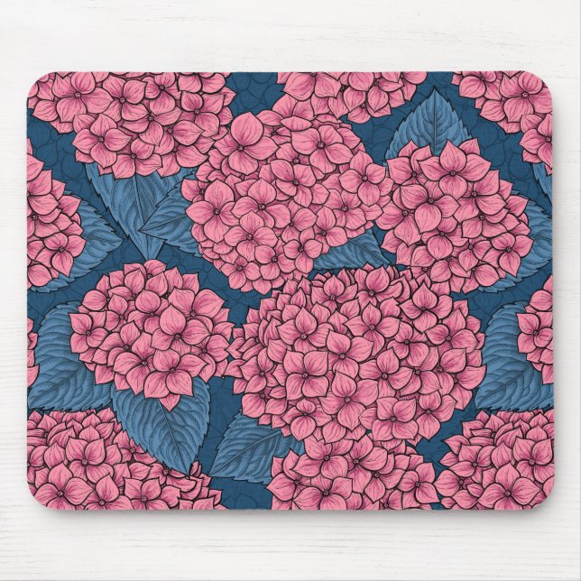 Hydrangea-Garten Mousepad (Vorne)