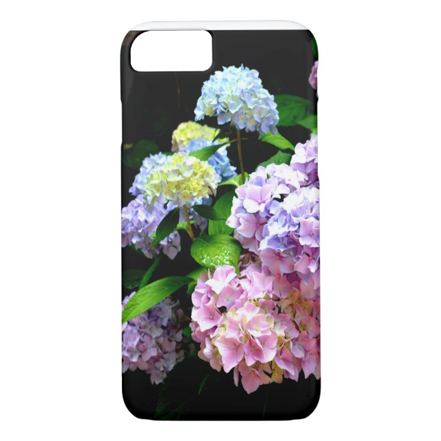 Hydrangea-Garten, rosa, blau, lila Blumen Case-Mate iPhone Hülle (Rückseite)