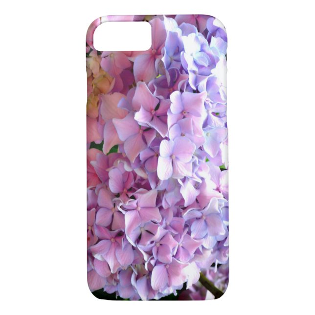 Hydrangea-Garten, rosa, blau, lila Blumen Case-Mate iPhone Hülle (Rückseite)