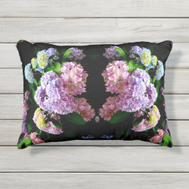 Hydrangea-Garten, rosa, blau, lila Blumen Kissen Für Draußen