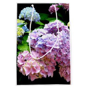 Hydrangea-Garten, rosa, blau, lila Blumen Mittlere Geschenktüte