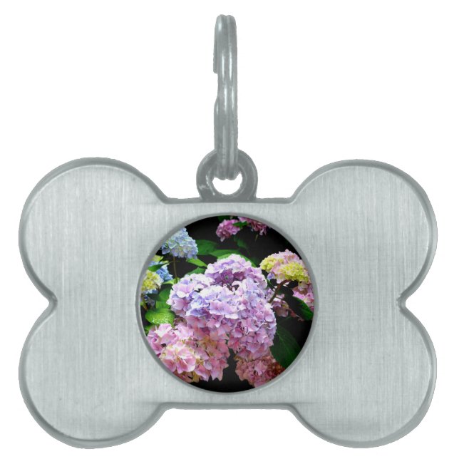 Hydrangea-Garten, rosa, blau, lila Blumen Tiermarke (Vorderseite)
