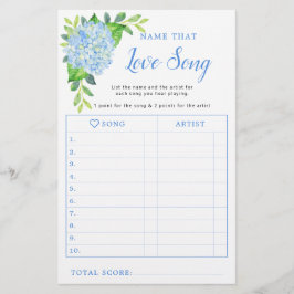 Hydrangea Geometric Brautparty Liebe Song Game