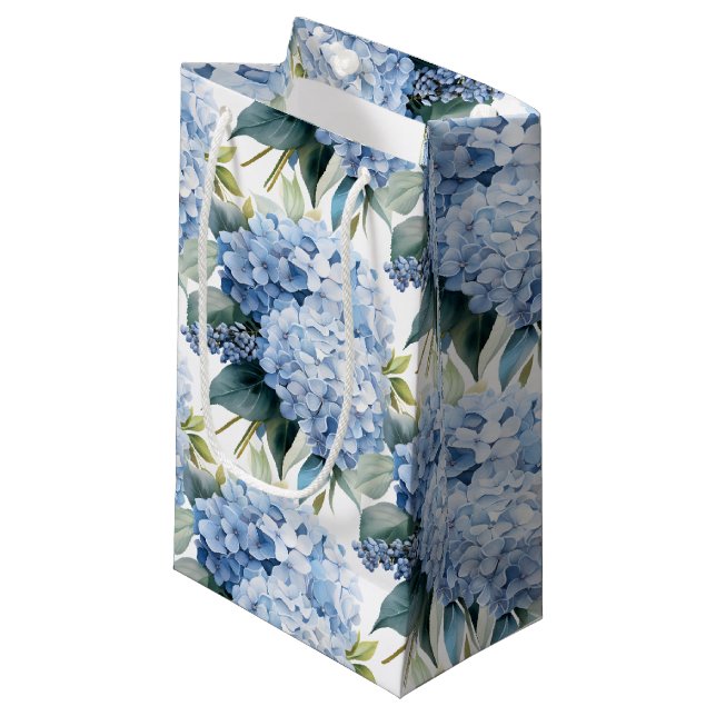 Hydrangea-Geschenktasche Kleine Geschenktüte (Vorderseite Schrägansicht)