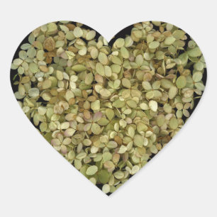 Hydrangea Heart Botanischer Aufkleber Lovely2