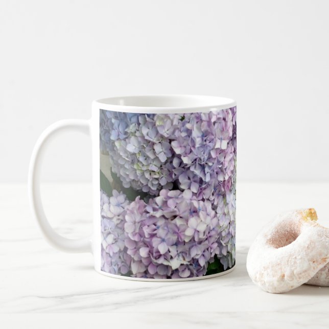 Hydrangea in mom's garden  kaffeetasse (Mit Donut)