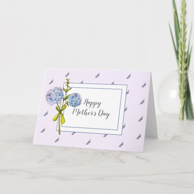 Hydrangea-Karte Karte (Vorderseite)