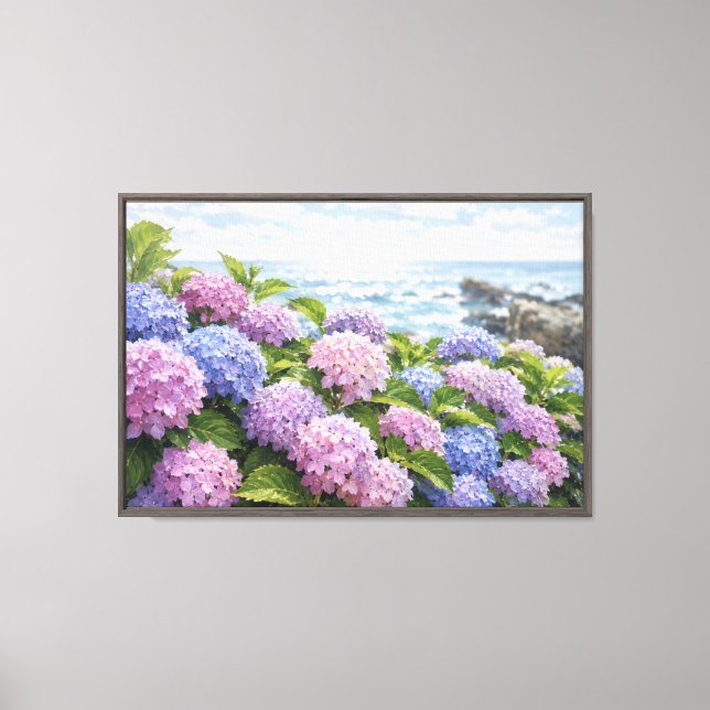Hydrangea-Küste Leinwanddruck (Vorderseite)