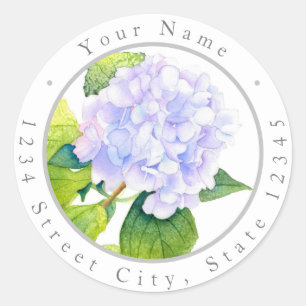 Hydrangea Labels Runder Aufkleber