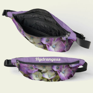 Hydrangea Lila Lilac Botanical Floral Bauchtasche