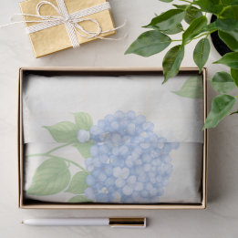 Hydrangea Luxe Floral Tissue Paper | Elegant Blue Seidenpapier