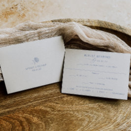HYDRANGEA Menüwahl Hochzeit-RSVP-Karte Einladung