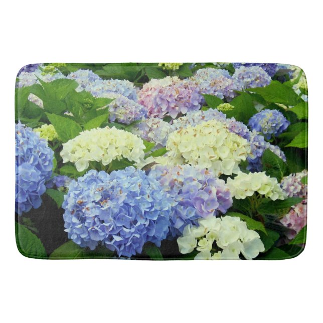 Hydrangea Mix-Large Bath Mat Badematte (Vorderseite)