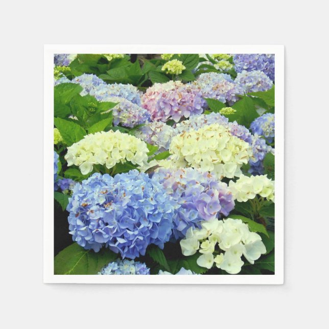 Hydrangea Mix-Paper Party Napkins Serviette (Vorderseite)