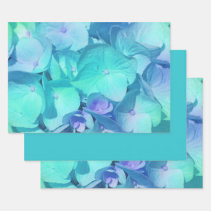 Hydrangea Muster 2 Geschenkpapier Set