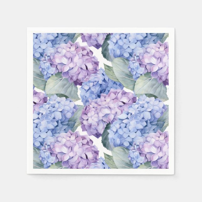 Hydrangea Paper Napkins Serviette (Vorderseite)