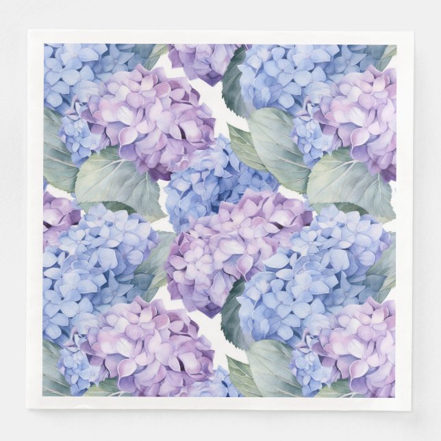 Hydrangea Paper Napkins Serviette (Vorderseite)