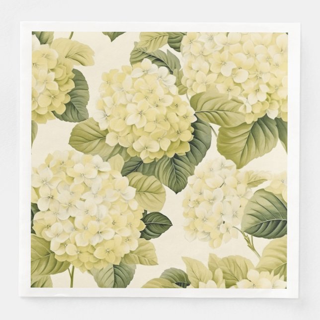 Hydrangea Paper Napkins Serviette (Vorderseite)