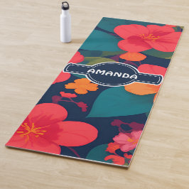 Hydrangea Pastel Personalisiertes Muster Yogamatte