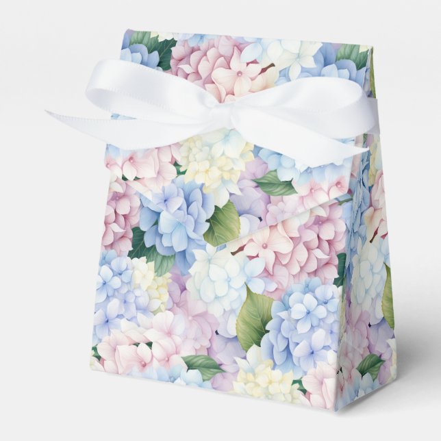 Hydrangea Print Party Leckerei Box Geschenkschachtel (Vorderseite)