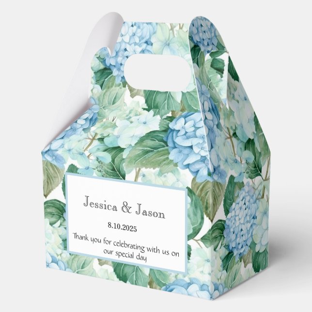 Hydrangea Print Party Leckerei Box Geschenkschachtel (Vorderseite)
