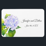 Hydrangea rechteckig magnet<br><div class="desc">Bedruckt aus original handgemalten Wasserfarbe Hydrangea.</div>