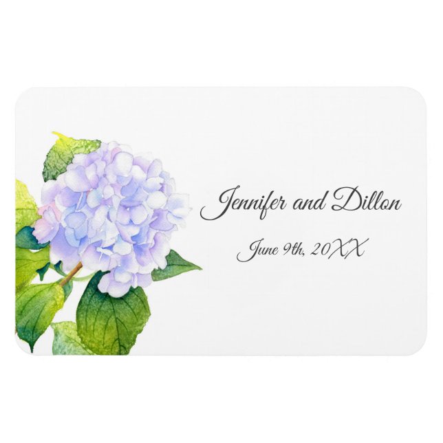 Hydrangea rechteckig  magnet (Horizontal)