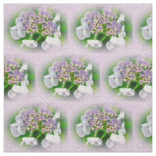 Hydrangea Rosa Lila Land Druckstoff Stoff