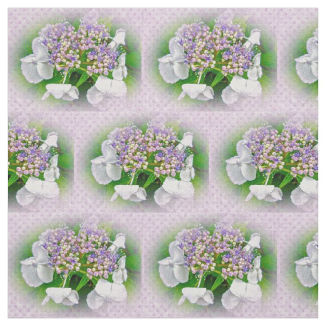 Hydrangea Rosa Lila Land Druckstoff Stoff (Muster)