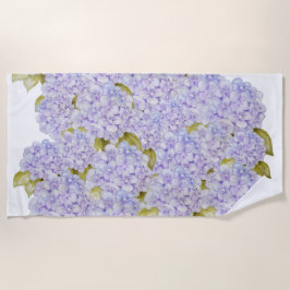 Hydrangea-Shades von Violetblau Strandtuch