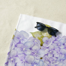 Hydrangea-Shades von Violetblau Strandtuch