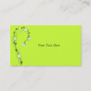 Hydrangea Sprig Business Card Visitenkarte
