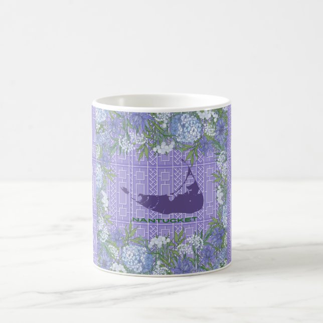 Hydrangea-Tasse, Nantucket Hydrangeas, Cape Cod Kaffeetasse (Mittel)