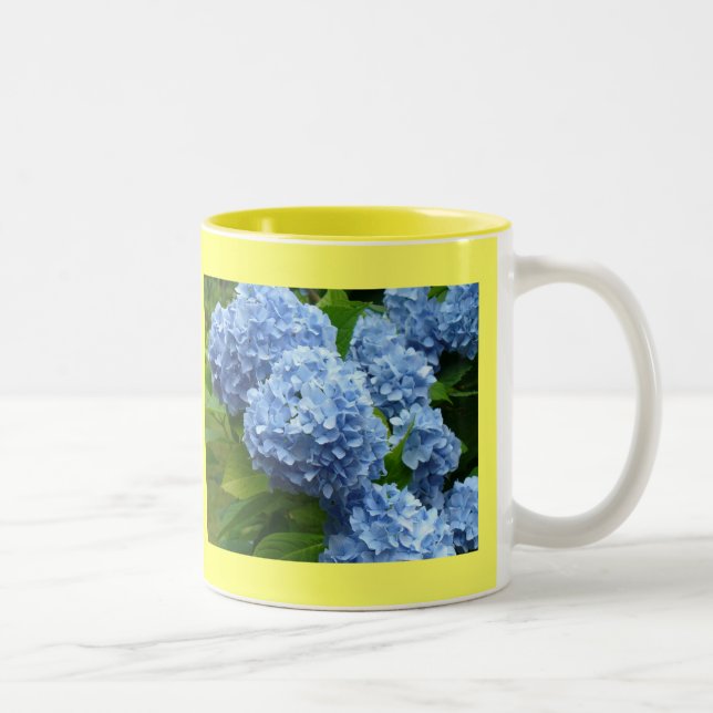 Hydrangea-Tasse Zweifarbige Tasse (Rechts)