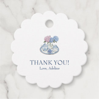 Hydrangea Tea Party Geschenkanhänger