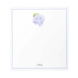 Hydrangea Watercolor Vignette Notizblock