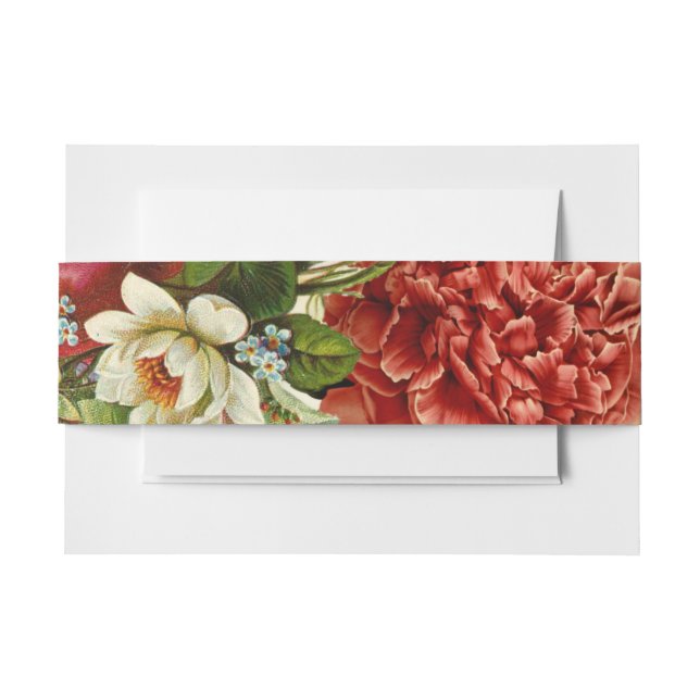 Hydrangea Wedding BOHO Floral Retro Einladung Einladungsbanderole (Vorderseite Beispiel)
