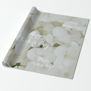 Hydrangea Weiße Blume Blossom Elegante Blumen Geschenkpapier